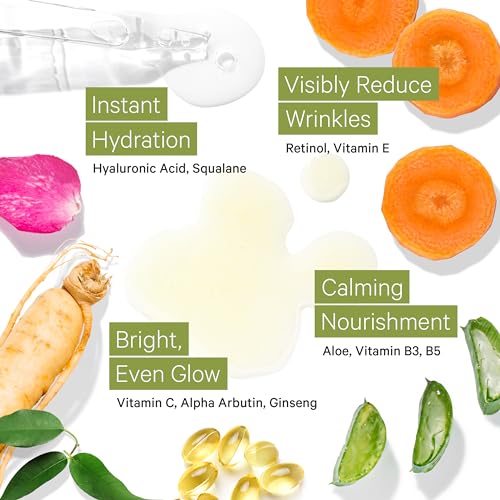Tree To Tub Ginseng Green Tea Anti-Aging Retinol & Vitamin C Serum for Face & Wrinkles