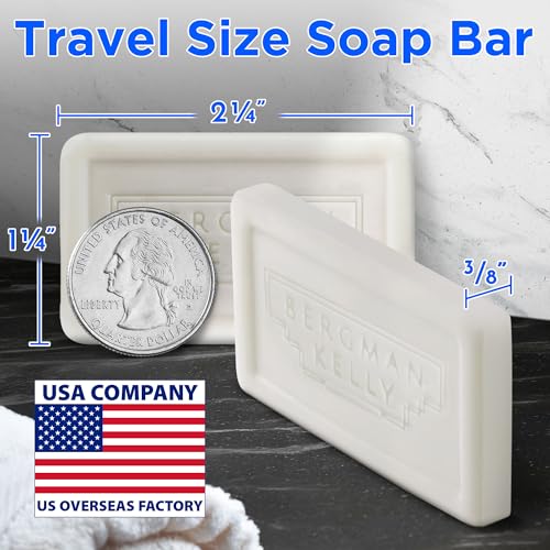 White Tea Hotel Soap Bars - 0.5 oz, Pack of 200 Travel Size Bulk Amenities - Individually Wrapped
