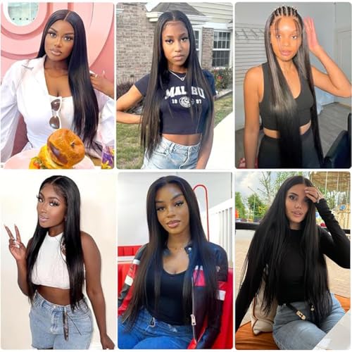 Black Straight Human Hair Bundles 14 Inch - Natural Virgin Brazilian Hair