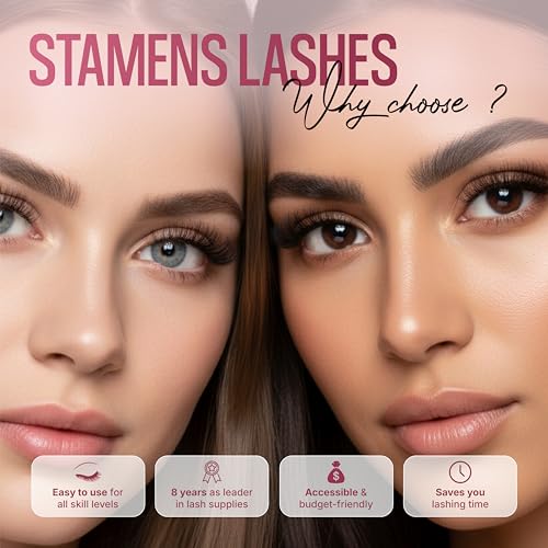 Promade Volume Lash Extensions 16D-0.05-D Curl 13mm - Natural Fluffy Fans