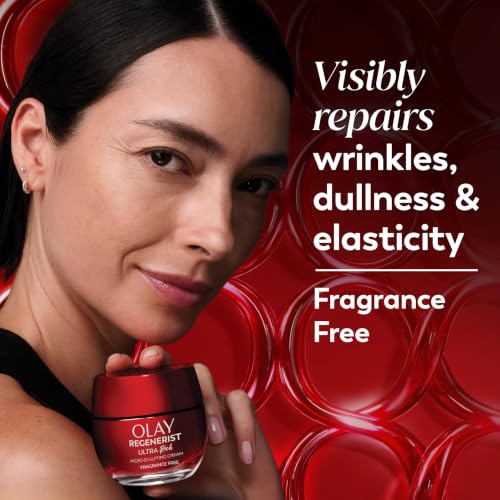 Olay Regenerist Ultra Rich Face Moisturizer 1.7 Fl Oz - Fragrance-Free Anti-Aging Cream with Vitamin B3 & Peptides - Pack of 1