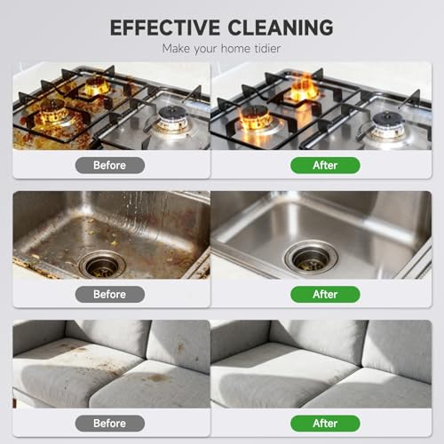 Handheld Steam Cleaner for Home & Car Detailing - Powerful 4Bar Pressure, 15S Instant Heat