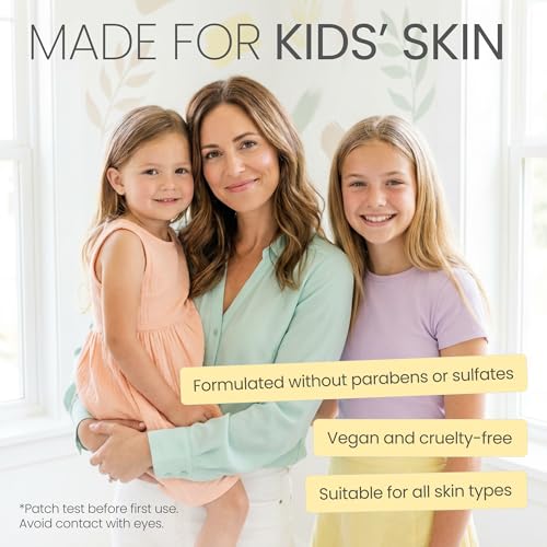Kids Skincare Set - Unscented & Orange 3-Step Routine for Sensitive Skin