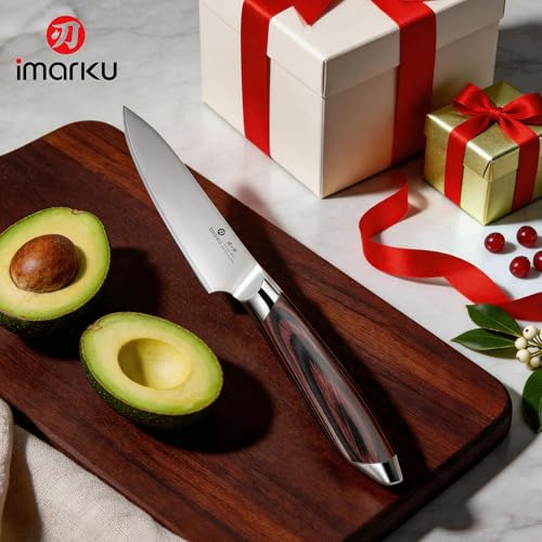 Reddish-Brown Paring Knife 3.75 Inch - Japanese High Carbon Stainless Steel