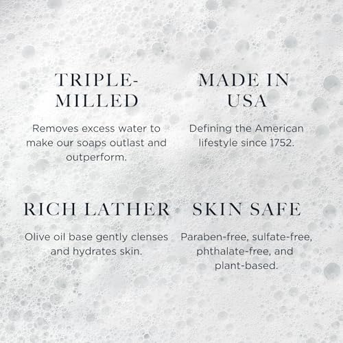 Caswell-Massey Men¡¯s Bar Soap Bundle | Newport, Oaire, Greenbriar, 2571, Woodgrain & Sandalwood | Triple-Milled Moisturizing Soaps | Plant-Based, Essential Oils, Made in USA | 6 Bars, 5.8 oz Each