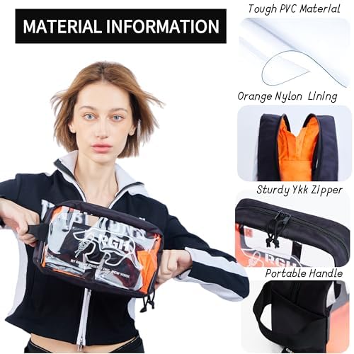 Rough Enough Clear Travel Toiletry Bag for Women Men Leakproof Cosmetic Makeup Organizer for Toiletries Makeup Skincare Essentials