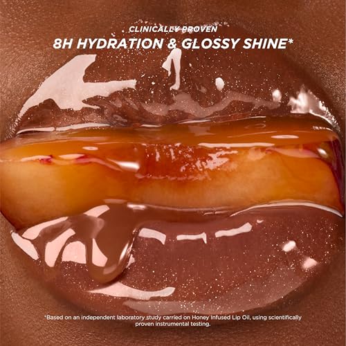 Gisou Honey Infused Lip Oils Gloss Hour Edition - Trio Pack, Hydrating Non-Sticky Lip Gloss Set