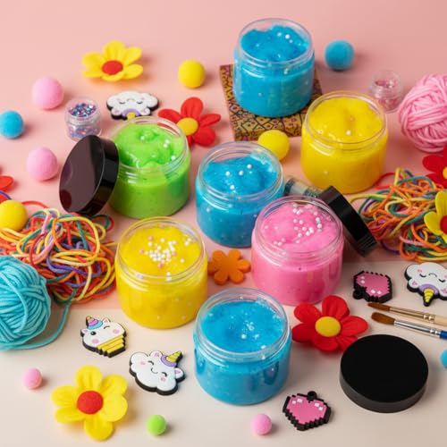 Black 6 oz Plastic Jars with Lids - 60 Pack, Airtight & Leakproof, Perfect for Storage & DIY Crafts - Variation of THIS listing