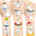 144 PCS Silly Goose Temporary Tattoos Stickers, Funny Silly Goose Party Favors Supplies Birthday Party Decorations Gifts, 24 Sheets