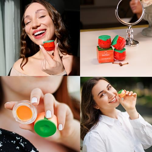 Original My Bee Balm Lip Balm - Propolis Hydrating Balm Honey Pot for Dry, Chapped & Cracked Lips - Enriched with Propolis, Honey & Vitamin E - Soften, Smooth & Reduce Lip Lines