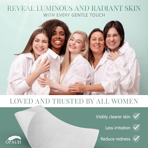 100% Viscose Face Towels, 10¡± x 12¡± Ultra Soft & Skin Friendly Face Cloths for Washing Face, 90GSM Luxury Care Towelettes for Unisex, Makeup Remover Facial Towels, 50 Count, 1 Pack