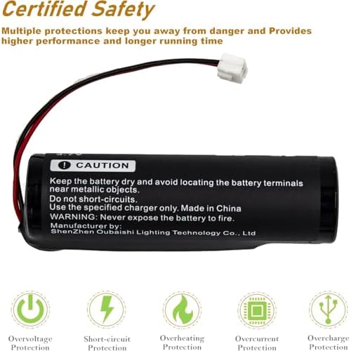 Magic Clip Battery for Cordless Clippers,Cordless Senior,Cordless 93837-001 3.7V Li-ion 3400mAh Large Capacity