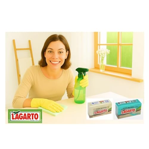 Lagarto JAB?N Natural Green 250 Gr + Lagarto JAB?N Natural 250 Gr (Pack of 2)