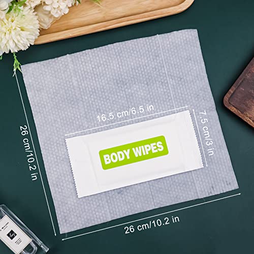Large Travel Body Wipes - 100 Pack Individually Wrapped Adult Hygiene Wipes