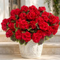 Artificial Geranium Flowers Set - Realistic Red Outdoor Decor, 32 Pcs (Variation of THIS listing)