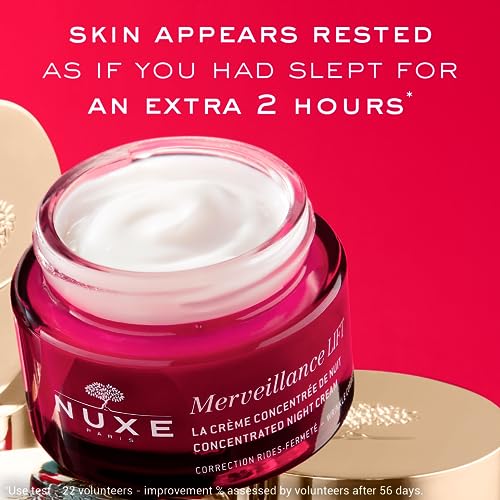 Nuxe Merveillance Lift Firming Night Cream - Anti-Aging Face Moisturizer, 1.7 Oz