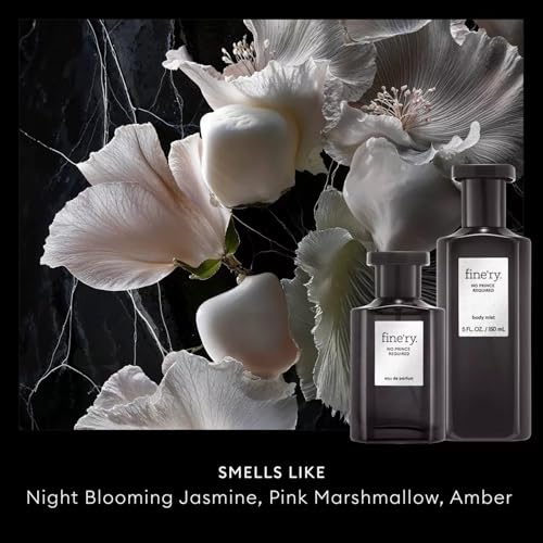 Fine'ry Jasmine Amber Eau de Parfum - Prince Paris Marshmallow Variation, Long-Lasting Floral Musk Perfume for Women, 60mL