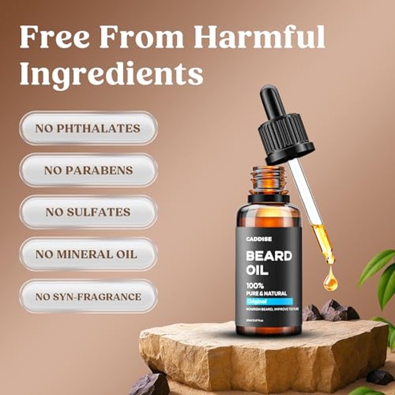 Beard Oil Set ? 6 Unique Scents, All-Natural Ingredients for a Healthy, Nourished Beard, Idea Gift for Men Birthdays, Father¡¯s Day & Christmas.