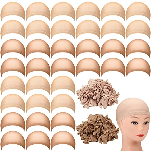 200 Pcs Elastic Nylon Wig Caps for Women & Men - Breathable, Adjustable & Comfortable Hair Cover