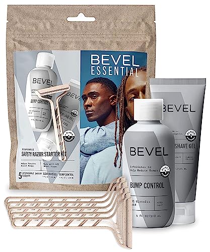 Disposable Safety Razor Shaving Kit for Men - Complete Starter Set with Gel & Balm