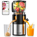 Godspeeds 6-Inch Wide Chute Cold Press Juicer Machine - Black
