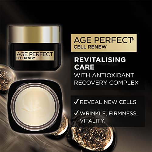 L'Oréal Age Perfect Cell Renew Revitalising Day Cream - 50ml, Anti-Wrinkle & Firming Moisturizer
