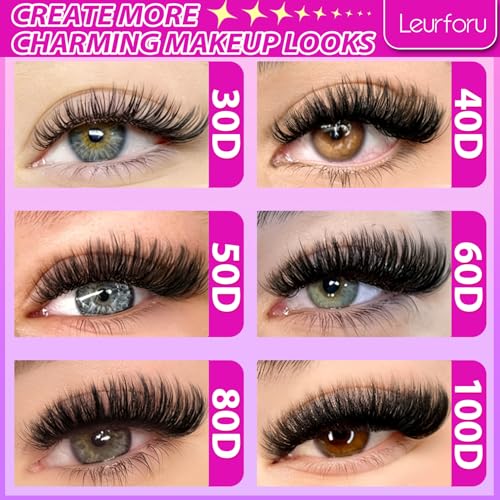 Lash Clusters Kit Wispy Lash Clusters 30D-100D 708pcs Individual Lashes Clusters Kit 8-16mm Natural Eyelash Clusters With Thin Band Soft Cluster Lashes Lash Bond and Seal Tweezers & Brush