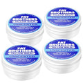 Tallow Balm ? 2-Ingredient (Beef Tallow + Organic Beeswax), Unscented, .5 oz Metal Tin (3X Larger Than Standard Tubes), Pure, Petroleum-Free, Ultra-Moisturizing - 4 pack