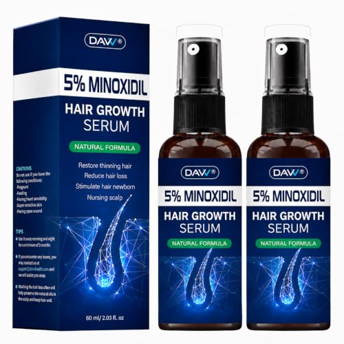 DAVV 4 Fl Oz Minoxidil Spray for Women & Men Hair Growth - 5% Support