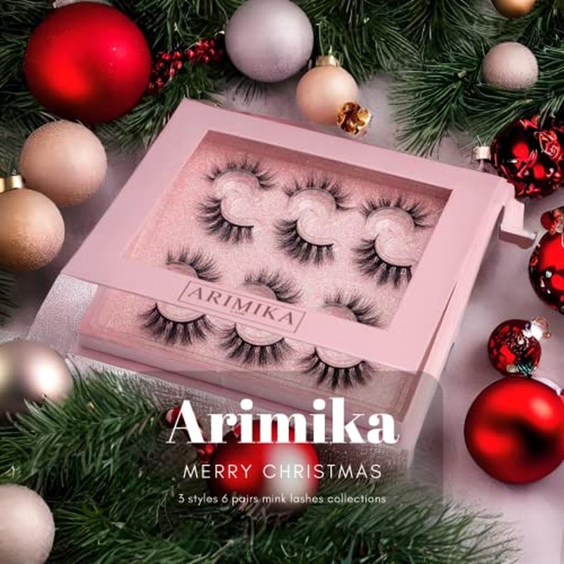 6 Pairs 3D Mink False Eyelashes- Fluffy, Wispy, Full Volume, a Little Dramatic Lashes