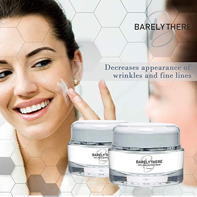Barely There- Boosts Collagen & Elastin Production, Eliminates Wrinkles & Fine Lines, Diminishes Crow's Feet & Dark Spot, Improves Skin Hydration & Suppleness-Most Effective