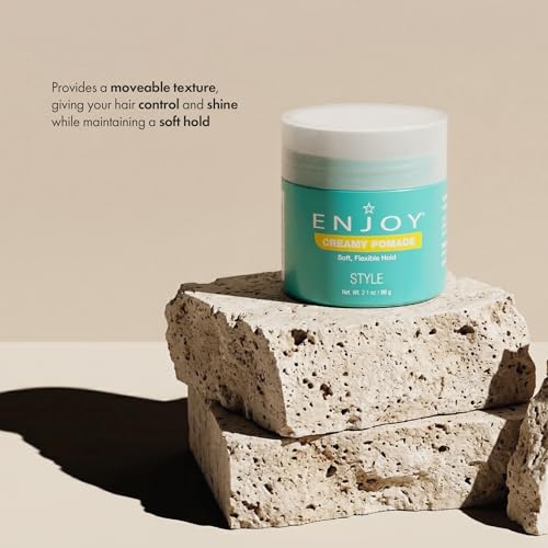 Lightweight Non-Greasy Hair Pomade for Flexible Styling & Natural Shine - 2.1 Oz