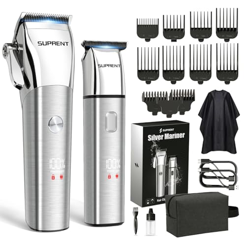 Low Noise Cordless Hair Clippers & Trimmers Set for Men & Family Waterproof
