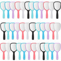 36Pcs Small Handheld Mirrors with Handle - 6 Bright Colors for Makeup & Travel - Vinsot