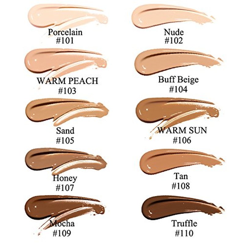 2 Pack Yaper Foundation 102# Nude and 103# Warm Peach