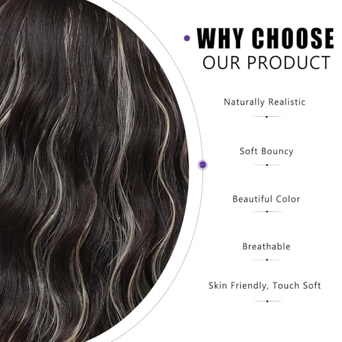 Veally Blonde Highlight Bob Wig with Bangs - Short Brown and Blonde, Natural Look, Synthetic Heat-Resistant Fiber, Variation: Brown Mixed Blonde