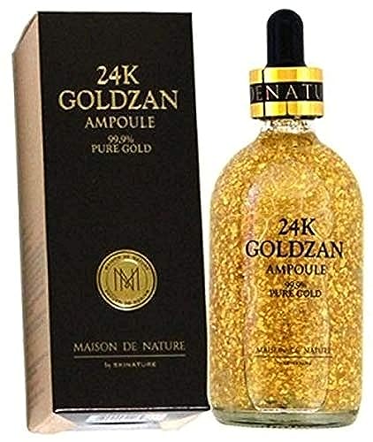 Gold Serum with 99.9% Pure Gold & Peptides - Anti-Aging Facial Ampoule 100ml