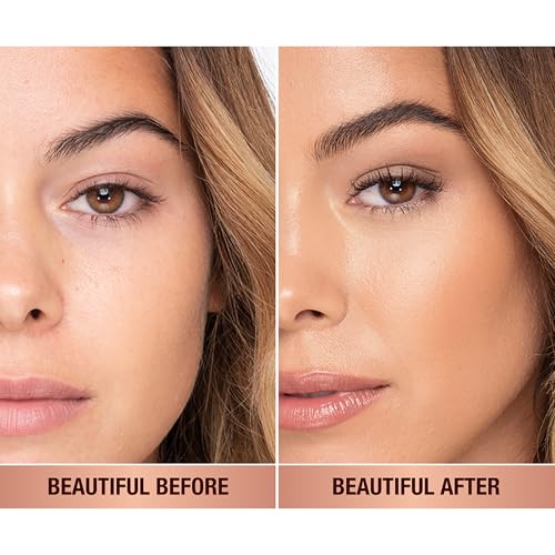 Charlotte Tilbury Beautiful Skin Medium Coverage Hydrating Foundation - Buildable Liquid Makeup for Instant Glow, Plumping Hydration & Lasting Skincare Benefits