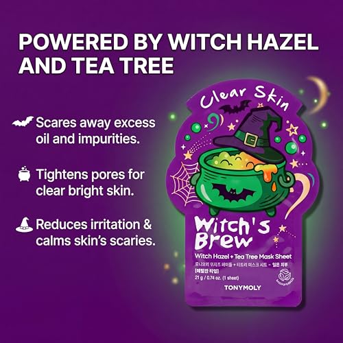 TONYMOLY I'm Face Sheet Masks Halloween 9 Pack - Hydrating & Soothing K-Beauty Set