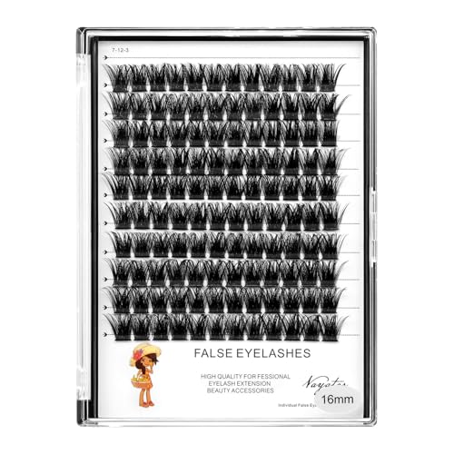 ¡æVAYATOR 120pcs Wide Cluster D Curl Professional Makeup Individual Cluster Eyelashes Grafting Fake False Eyelashes Eyelash Extension Individual Eyelash (WS-12mm)