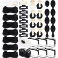 Bridal Party Favors Set with Hair Accessories - White & Black Variation