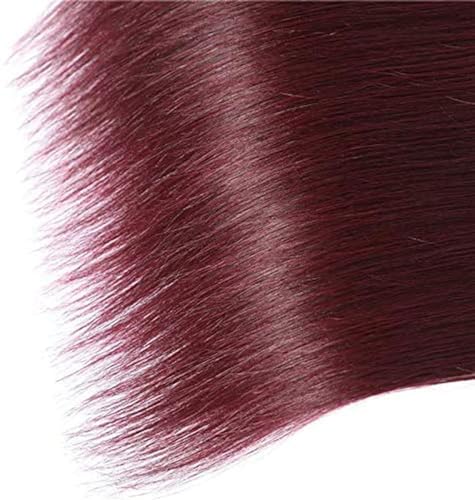 Brazilian Virgin Human Hair Bundles 99J Burgundy Straight Wave 8-30 Inch