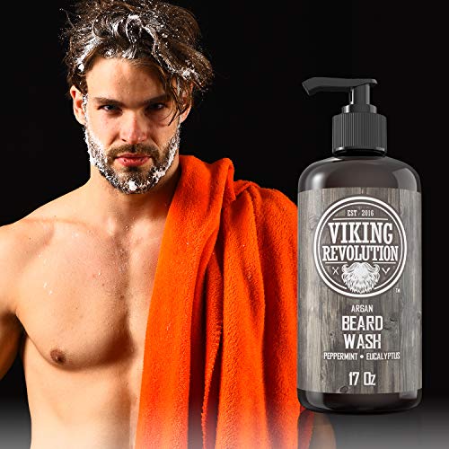 Beard Wash Shampoo - Peppermint Eucalyptus 17 oz - Pack of 1