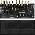 HAPPYPOSH Magnetic Barber Mats – Modular 7-Piece Tool Organizer with Strong Magnets, Extra Large, Professional Workstation Mat