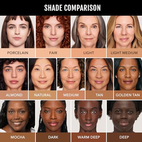 No Makeup Makeup Foundation, Weightless Cream-Balm Formula Conceals, Corrects and Camouflages with Skin-Tone Adaptive Flexshade Technology, Buildable, Long-Lasting, Cruelty-Free, Vegan, Light Medium