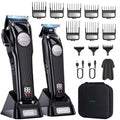 Cordless Hair Clippers for Men - Professional Trimmer Set with Detachable Blades & Charging Stand
