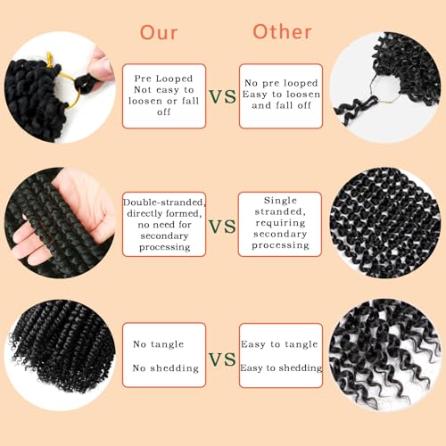 8 Packs Passion Twist Hair 14 Inch Pre-twisted Crochet Braids T27 Variation