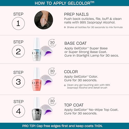 OPI GelColor LED Cure Gel Nail Polish - Havin’ a Candy Ol’ Time, Opaque Blue Winter Shade