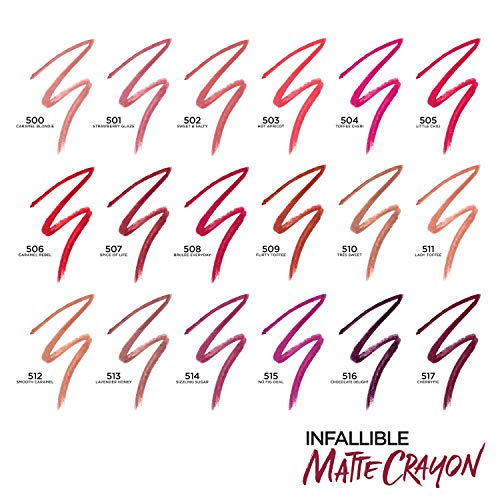 L¡¯Or?al Paris Infallible Matte Lip Crayon, Chocolate Delight (Packaging May Vary)