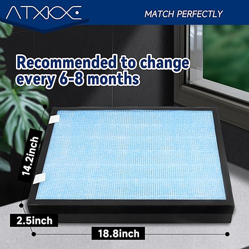 HSP002 Replacement Air Filter for Hathaspace HSP002 2 Pack - 4-in-1 Purifier Filter